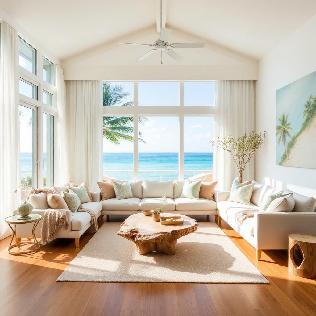 Interior of a bright, modern Gulf-coast home in Florida's Suncoast